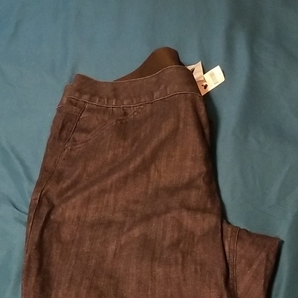 Brand new dark blue denim boot cut jeans